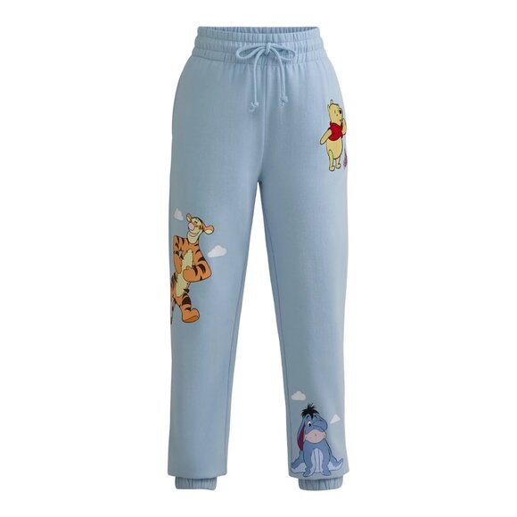 Winnie the Pooh Women’s Embroidered Graphic Joggers, Size XXS (00), Relaxed Fit - Picture 5 of 5